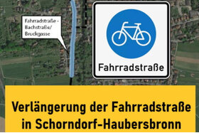 Foto van de petitie:Für die Verlängerung der Fahrradstraße in Schorndorf-Haubersbronn