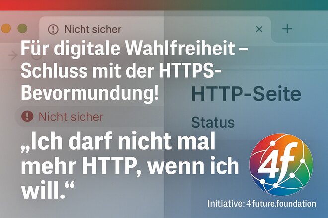 A petíció képe Für digitale Wahlfreiheit – Schluss mit der HTTPS-Bevormundung!