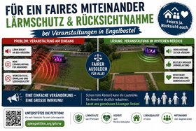 Bild der Petition: Für ein faires Miteinander: Lärmschutz und Rücksichtnahme bei Veranstaltungen des MTV Engelbostel
