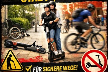 Bild der Petition Für ein Verbot von Leihscootern und eine klare Regulierung des Radverkehrs in der Fußgängerzone der