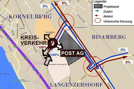 Foto da petição:Für eine Aufschließung desBetriebsgebietes "Langenzersdorf  Nord" durch einen Kreisverkehr