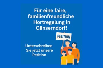 Image of the petition Für eine faire, familienfreundliche Hortregelung in Gänserndorf!