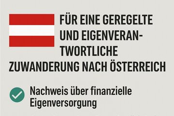 Imagen de la petición Für eine geregelte und eigenverantwortliche Zuwanderung nach Österreichich fordere die Bundesregieru