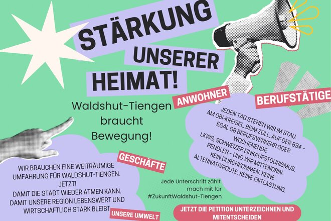 Imaginea petiției Für eine weiträumige Umfahrung von Waldshut-Tiengen – Verkehr entlasten, Lebensqualität sichern, Zuk