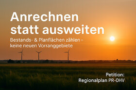 Bild der Petition: Für einen gerechten Regionalplan – keine neuen Windgebiete in der Planungsregion
