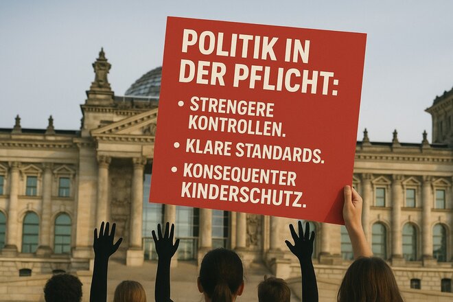Petīcijas attēls Für konsequenten Kinderschutz: Strengere Kontrollen, klare Standards und politische Verantwortung