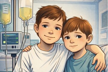 Immagine della petizione Für Vincent und Connor – Kinderkrebs sichtbar machen