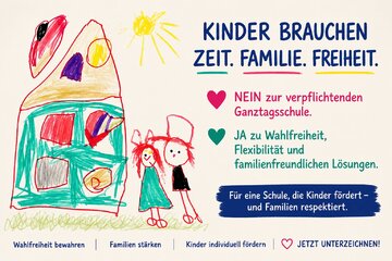Image of the petition Für Wahlfreiheit bei der Betreuung unserer Grundschulkinder