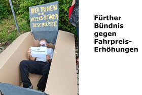 Foto da petição:Keine Fahrpreiserhöhungen - Für Nulltarif im VGN