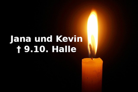 Малюнок петиції:Gedenktafeln für Jana und Kevin, die Opfer vom 9.10 in Halle