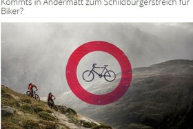 Slika peticije:Gegen das MTB Fahrverbot im Realper Bannwald (Urschner Höhenweg)