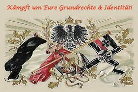 Малюнок петиції:Gegen das Verbot der Reichs- und Reichskriegsflagge in Deutschland!