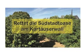 Photo de la pétition :Gegen den Kahlschlag einer grünen Oase in Köln