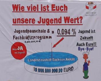 Bild der Petition: Gegen die Kürzung der beiden Jugendförderprogramme des Landes Sachsen-Anhalt