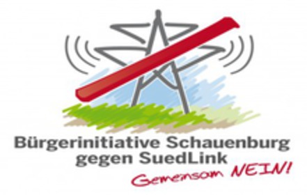 Малюнок петиції:Gegen die Stromtrasse SuedLink in Schauenburg