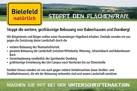 Pilt petitsioonist:Gegen die Verlängerung der Stadtbahnlinie 4 / Gegen die Planung und den Bau eines neuen Stadtteils