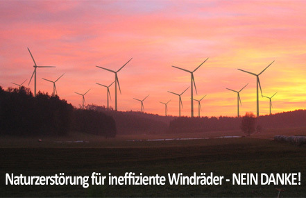 Slika peticije:Gegen die Zerstörung der Natur im Scheppacher Forst durch 14 ineffiziente Windkraftanlagen!