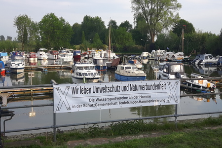 Foto van de petitie:Gegen ein Befahrensverbot auf der Hamme für den Wassersport