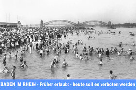 Imaginea petiției: Gegen ein generelles Badeverbot im Rhein in Düsseldorf. Keine Bevormundung der Bürger