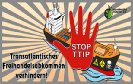 Kép a petícióról:Gegen Freihandels-Abkommen TTIP sofort Stoppen