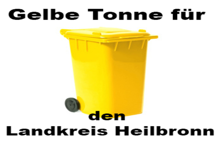 Bild der Petition: Gelbe Tonne für die Bürger der Stadt Weinsberg bzw. des Landkreises Heilbronn