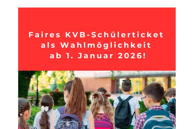 Image of the petition Gerechte Ticketpreise für Kölner Schüler:innen - Wahl statt Pflicht zum Deutschlandticket