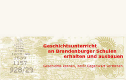 Pilt petitsioonist:Geschichtsunterricht an Brandenburger Schulen erhalten und ausbauen