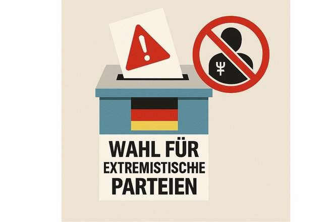 Billede af andragendet Gesetzesänderung zur vorläufigen Nichtzulassung extremistischer Parteien bei Wahlen