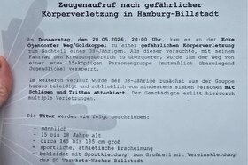 Bild der Petition: Gewalttat in Billstedt aufklären – Für Sicherheit, Respekt und Verantwortung