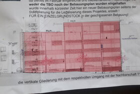 Foto da petição:Gleichbehandlung bei Bebauungsplanerstellung - Gemeinde protegiert Bauträger