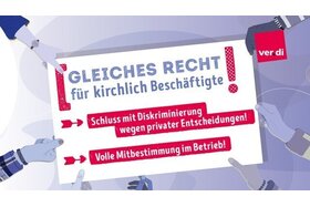 Picture of the petition:Gleiches Recht für kirchlich Beschäftigte