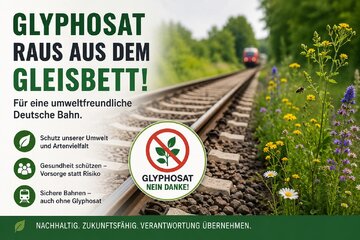 Bild der Petition Glyphosat raus aus dem Gleisbett – Für eine umweltfreundliche Deutsche Bahn