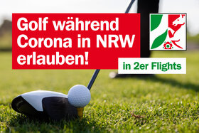 Foto e peticionit:Golf während Corona in NRW in 2er Flights erlauben