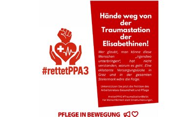 Image of the petition Hände weg von der Traumastation der Elisabethinen!