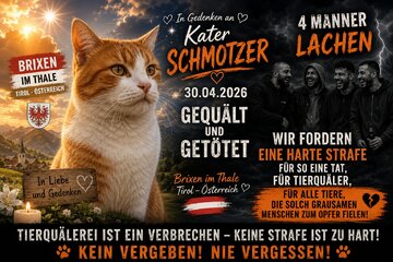 Bild der Petition Härtere Strafen für Tierquäler ! Die Täter müssen verurteilt werden zu einer Haftstrafe!
