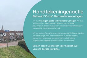 Afbeelding van de petitie: Handtekeningenactie Behoud ‘Onze’ Rentenierswoningen