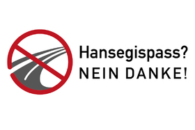 Малюнок петиції:Hansegispass? NEIN DANKE!