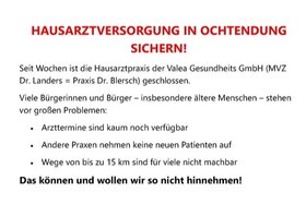 Image of the petition: Hausarztversorgung in Ochtendung sichern!
