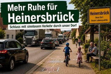 Image of the petition Heinersbrück: Dauerhaft Tempo 30 im gesamten Ort