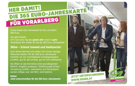 Slika peticije:Her damit! Die 365 Euro-Jahreskarte für Vorarlberg
