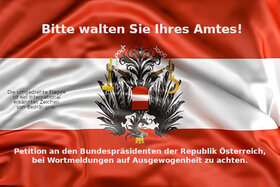 Picture of the petition:Herr Bundespräsident, bitte walten Sie Ihres Amtes!