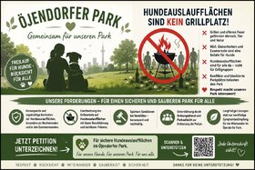Bild der Petition: Hundeauslaufflächen im Öjendorfer Park schützen – Grillchaos und offene Feuer stoppen