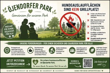 Image of the petition Hundeauslaufflächen im Öjendorfer Park schützen – Grillchaos und offene Feuer stoppen