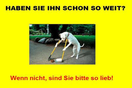 Poza petiției:Hundekotentsorgung durch Hundehalter
