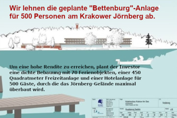 Bild der Petition Ich lehne den Hotelneubau am Krakower Jörnberg in der vom Investor geplanten Form ab