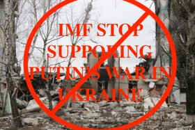 Picture of the petition:МВФ: припиніть співпрацю з Російською Федерацією негайно