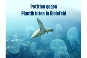 Bild der Petition: In Bielefeld können die Plastiktüten einpacken