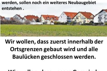 Bild der Petition Innenentwicklung statt Flächenvernichtung für Baugebiete