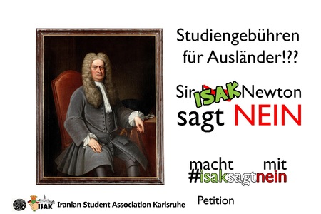 Bild der Petition: ISAK sagt "NEIN" zu Studiengebühren!