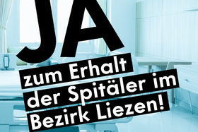 Foto e peticionit:JA zum Erhalt der Spitäler im Bezirk Liezen!